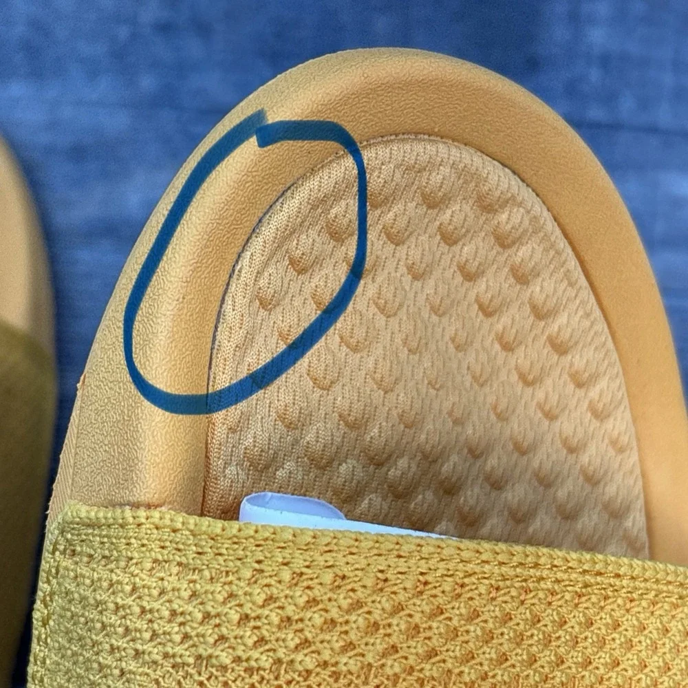 APL Slides Men's 11 BL TechLoom‎ Mango Sandals NEW Defect
